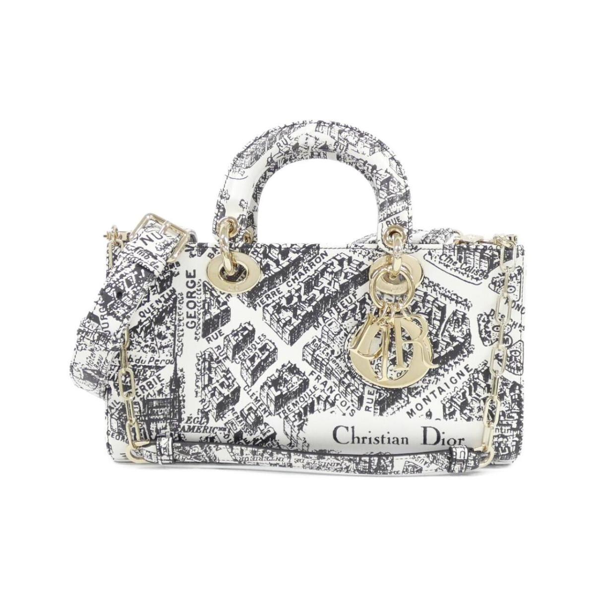 クリスチャンディオール PLAN DE PARIS レディ Dジョイ ミディアム バッグ【中古】
