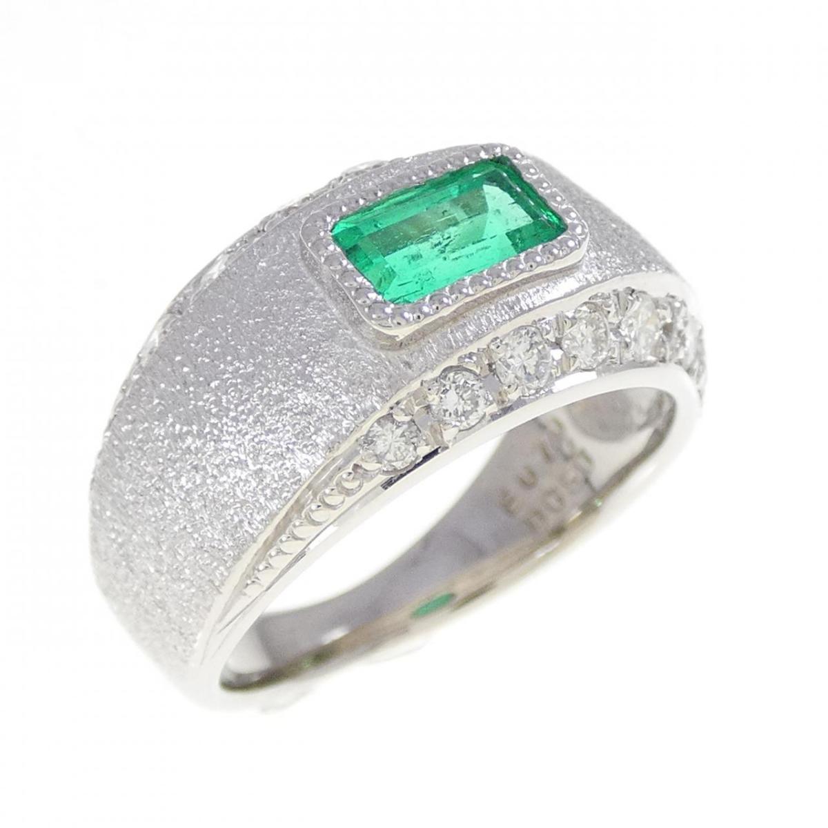 PT900 エメラルド リング 0.70CT【中古】|KOMEHYO ONLINESTORE 店