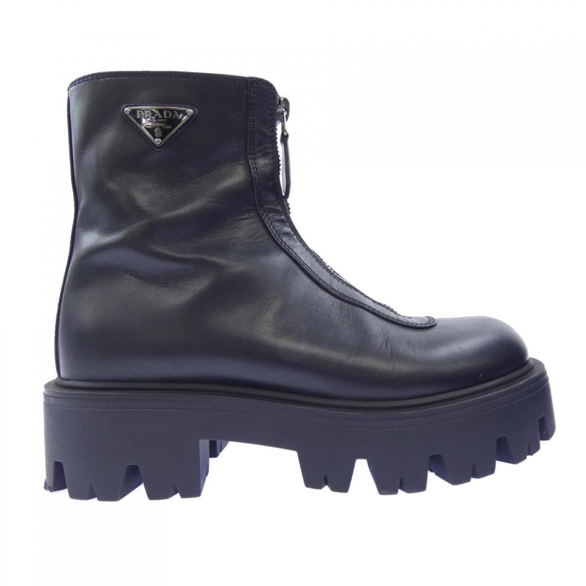 プラダ PRADA ３角形ロゴタイプ 1T3280 ブーツ【中古】