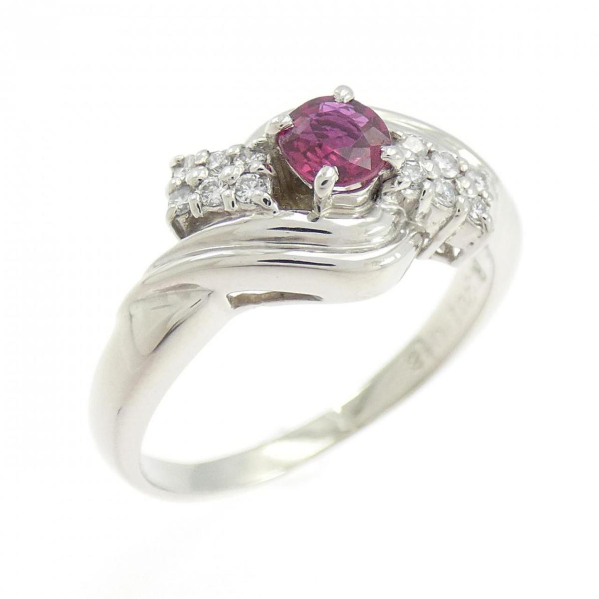 PT900 ルビー リング 0.28CT【中古】
