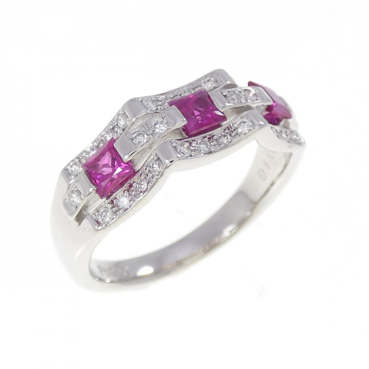 PT900 ルビー リング 0.53CT【中古】 82,830円