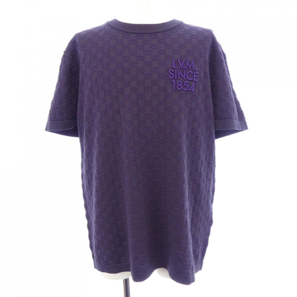 ルイヴィトン LOUIS VUITTON ダミエジャカード ショートスリーブクルーネック HUN90WAUR トップス【中古】