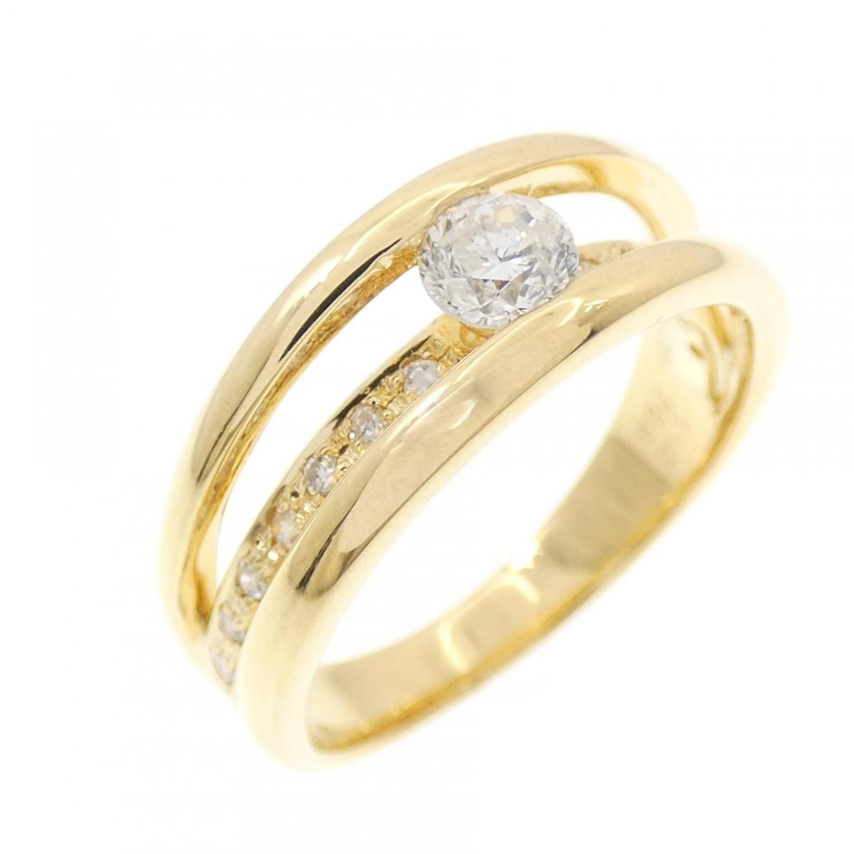 K18YG ダイヤモンド リング 0.24CT【中古】
