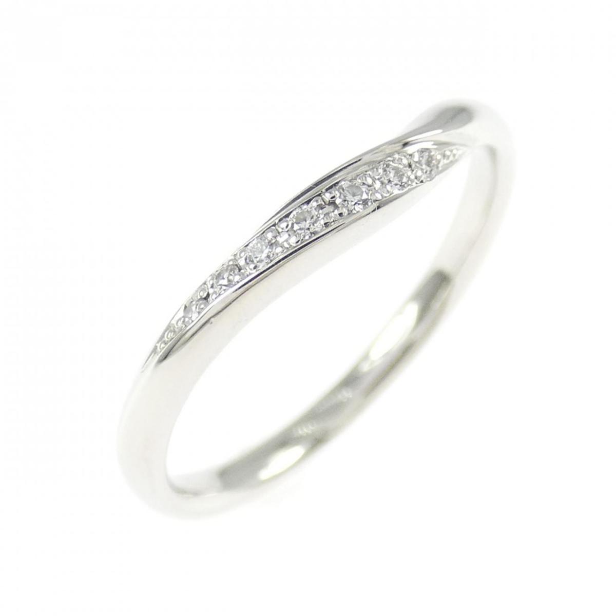 PT950 ダイヤモンド リング 0.03CT【中古】