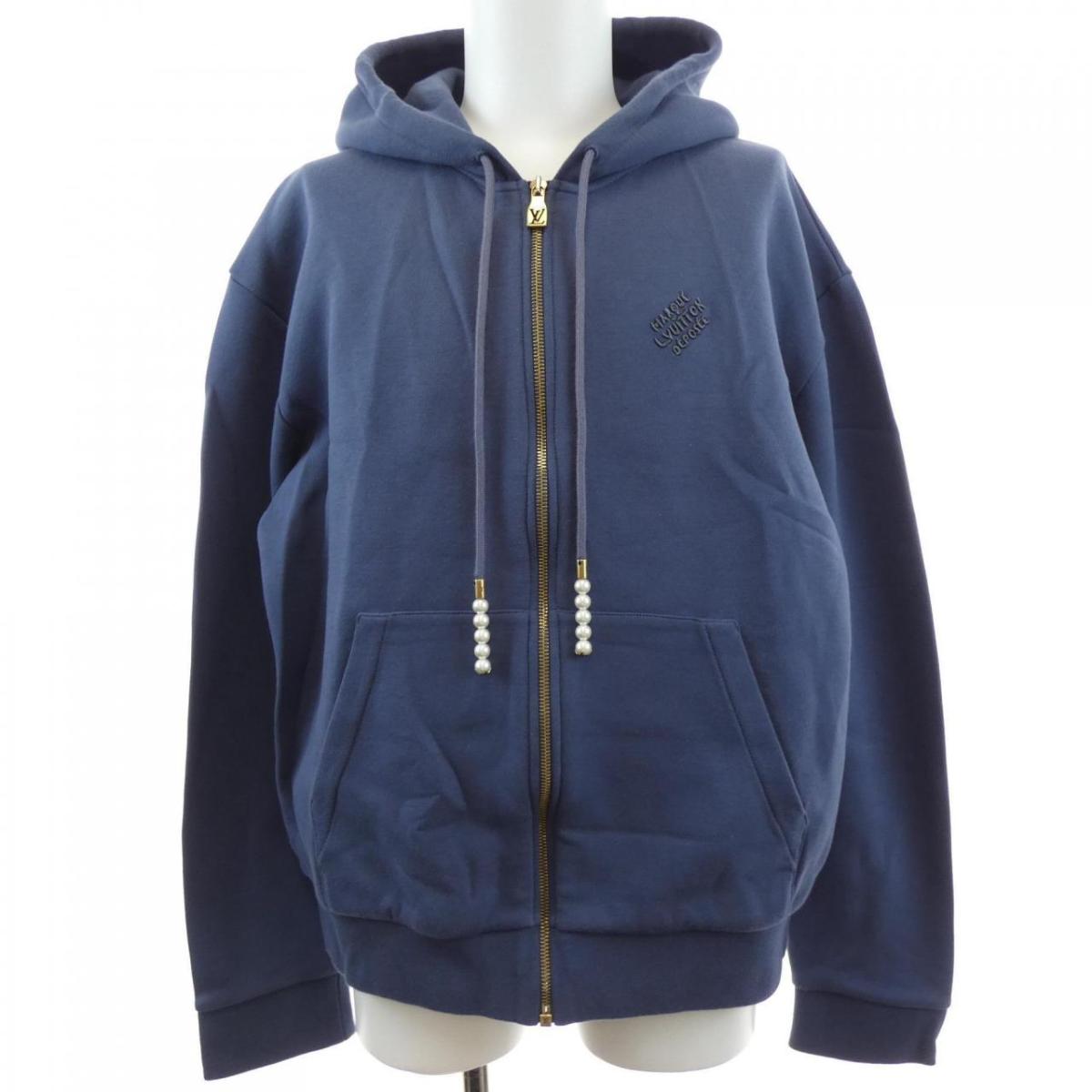 ルイヴィトン LOUIS VUITTON エンブロイダードジップジャージーフーディ HRY42WCFJ パーカー【中古】