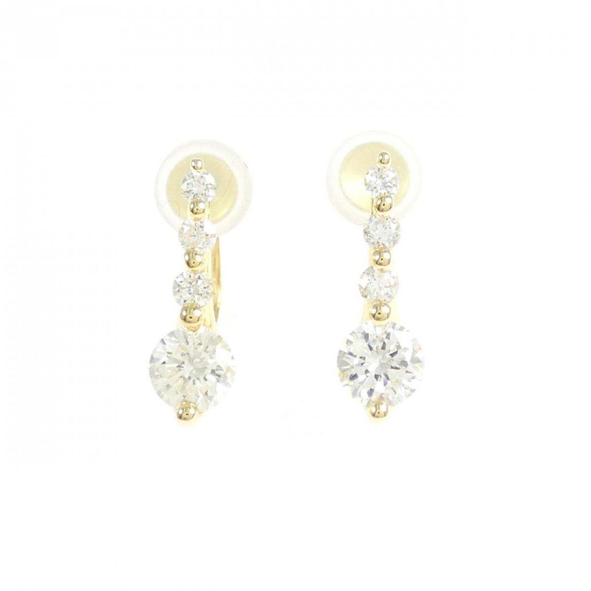 K18YG ダイヤモンド イヤリング 0.90CT【中古】|KOMEHYO ONLINESTORE 店