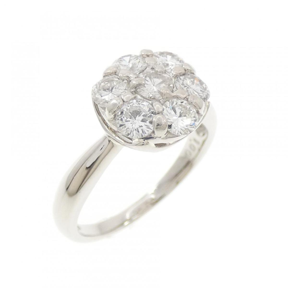 PT900 フラワー ダイヤモンド リング 1.00CT【中古】|KOMEHYO ONLINESTORE 店