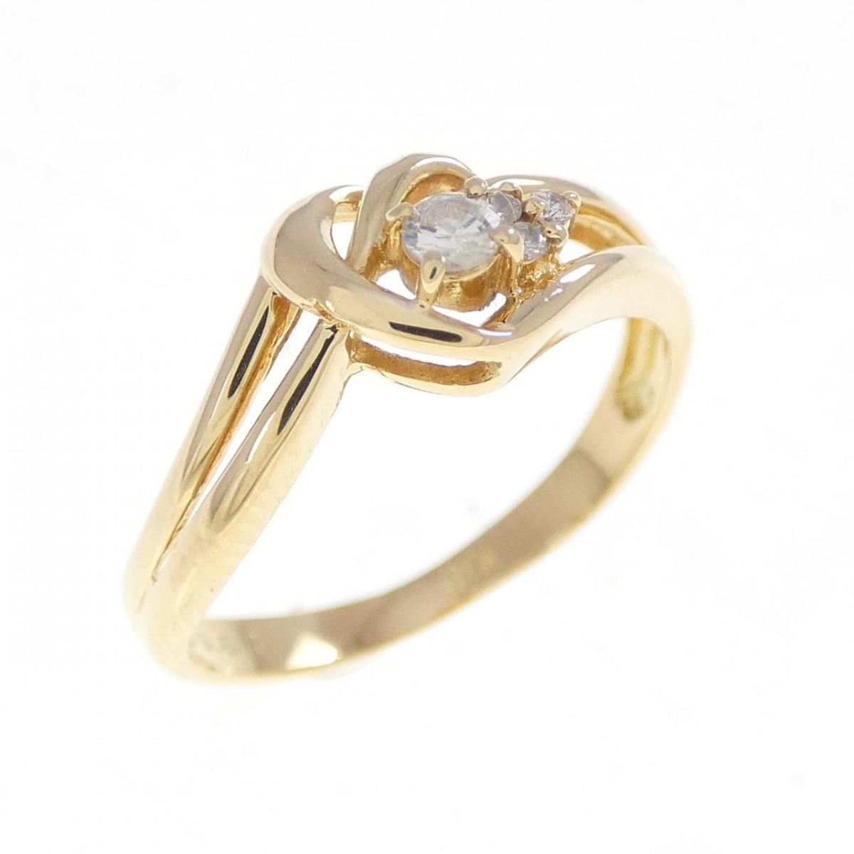 K18YG ダイヤモンド リング 0.07CT【中古】