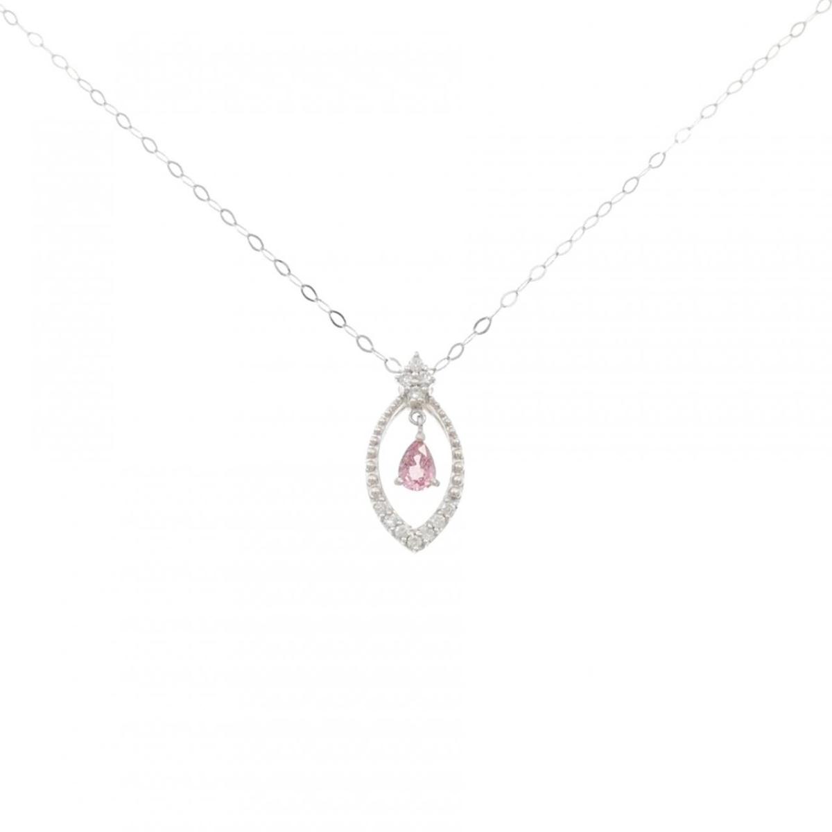 K18WG サファイヤ ネックレス 0.226CT【中古】