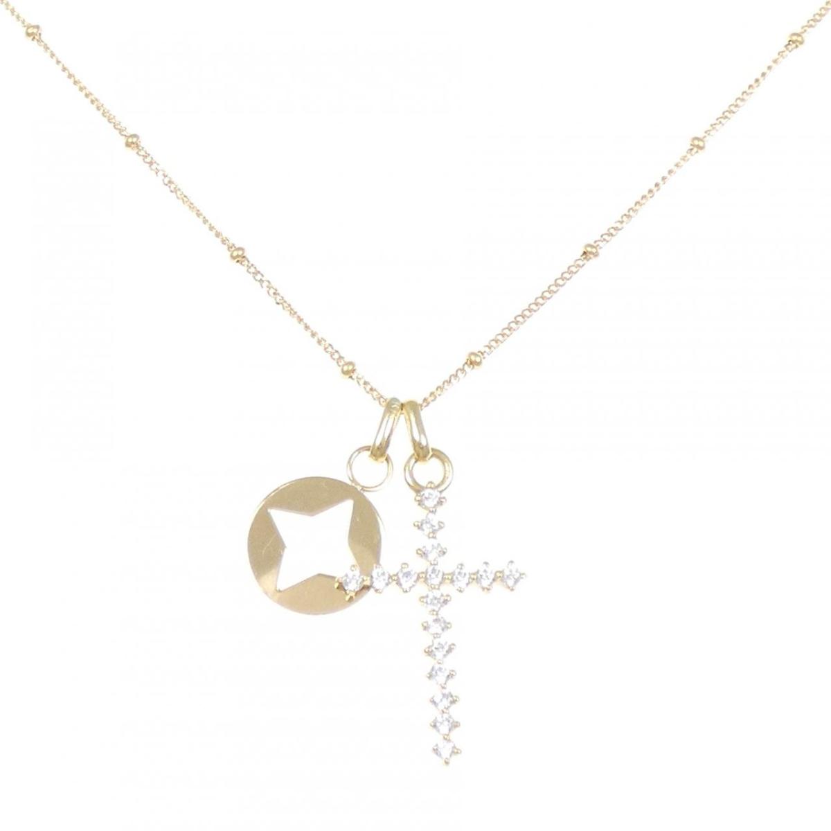 K18YG クロス キュービック ネックレス【中古】｜KOMEHYO ONLINESTORE 店