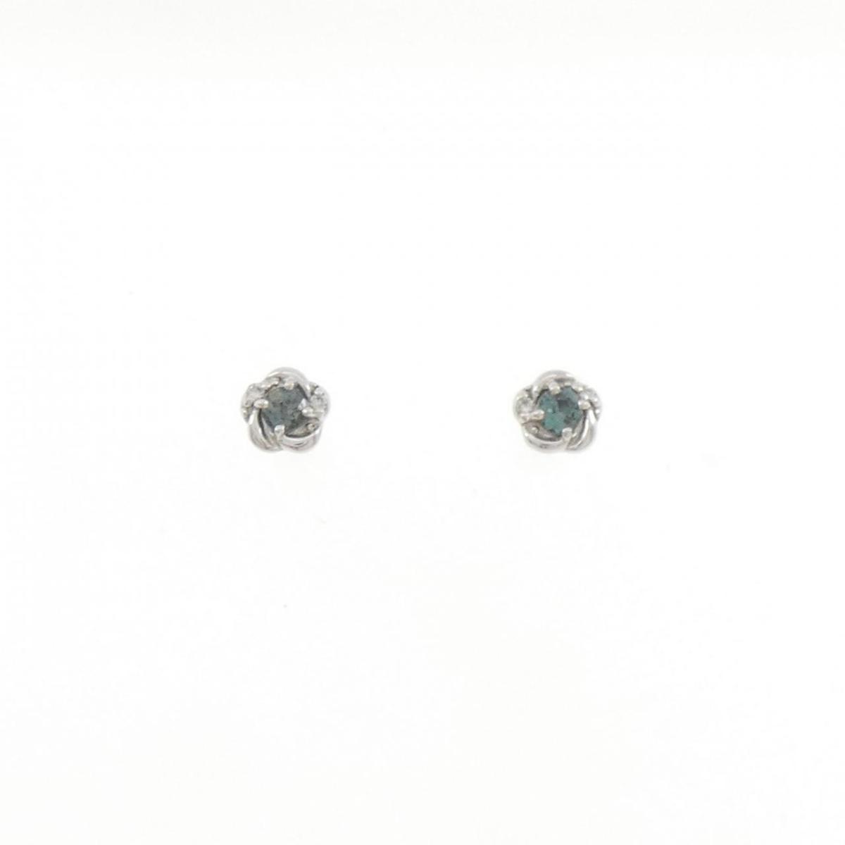 PT900 アレキサンドライト ピアス【中古】