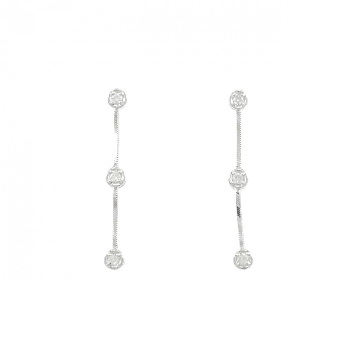 K18WG ダイヤモンド ピアス 0.20CT【中古】｜KOMEHYO ONLINESTORE 店 51,360円