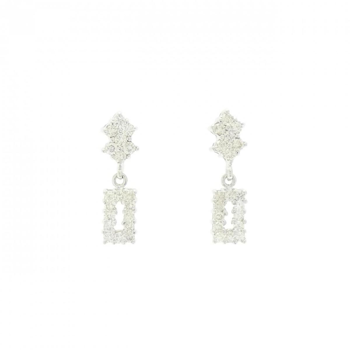 K18WG ダイヤモンド ピアス【中古】|KOMEHYO ONLINESTORE 店