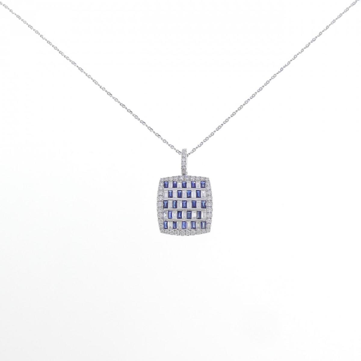 K18WG サファイヤ ネックレス 0.71CT【中古】｜KOMEHYO ONLINESTORE 店