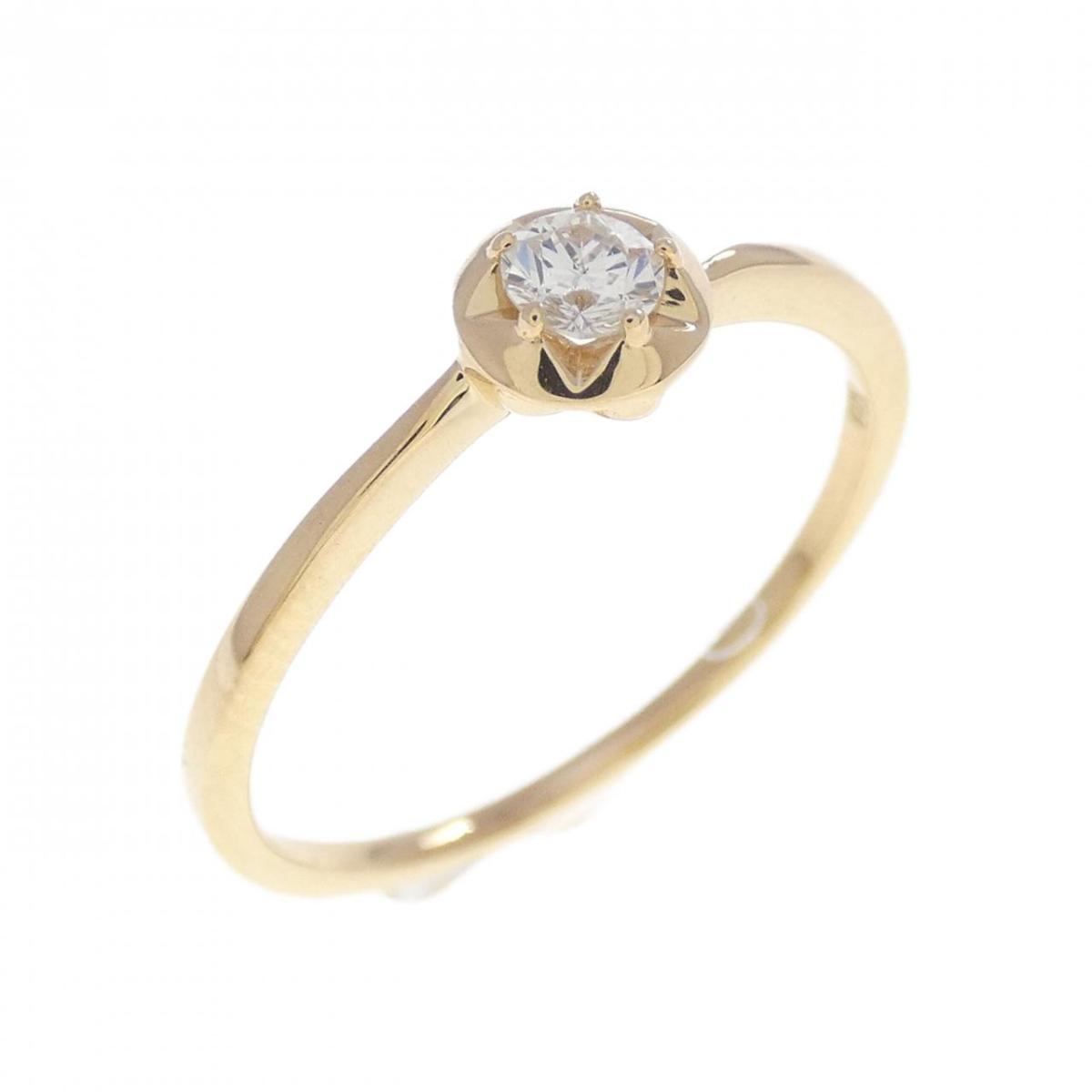 K18YG ダイヤモンド リング 0.114CT【中古】