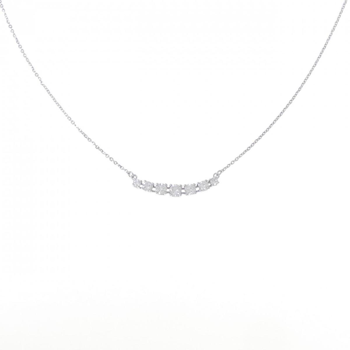 K18WG ダイヤモンド ネックレス 0.45CT【中古】｜KOMEHYO ONLINESTORE 店