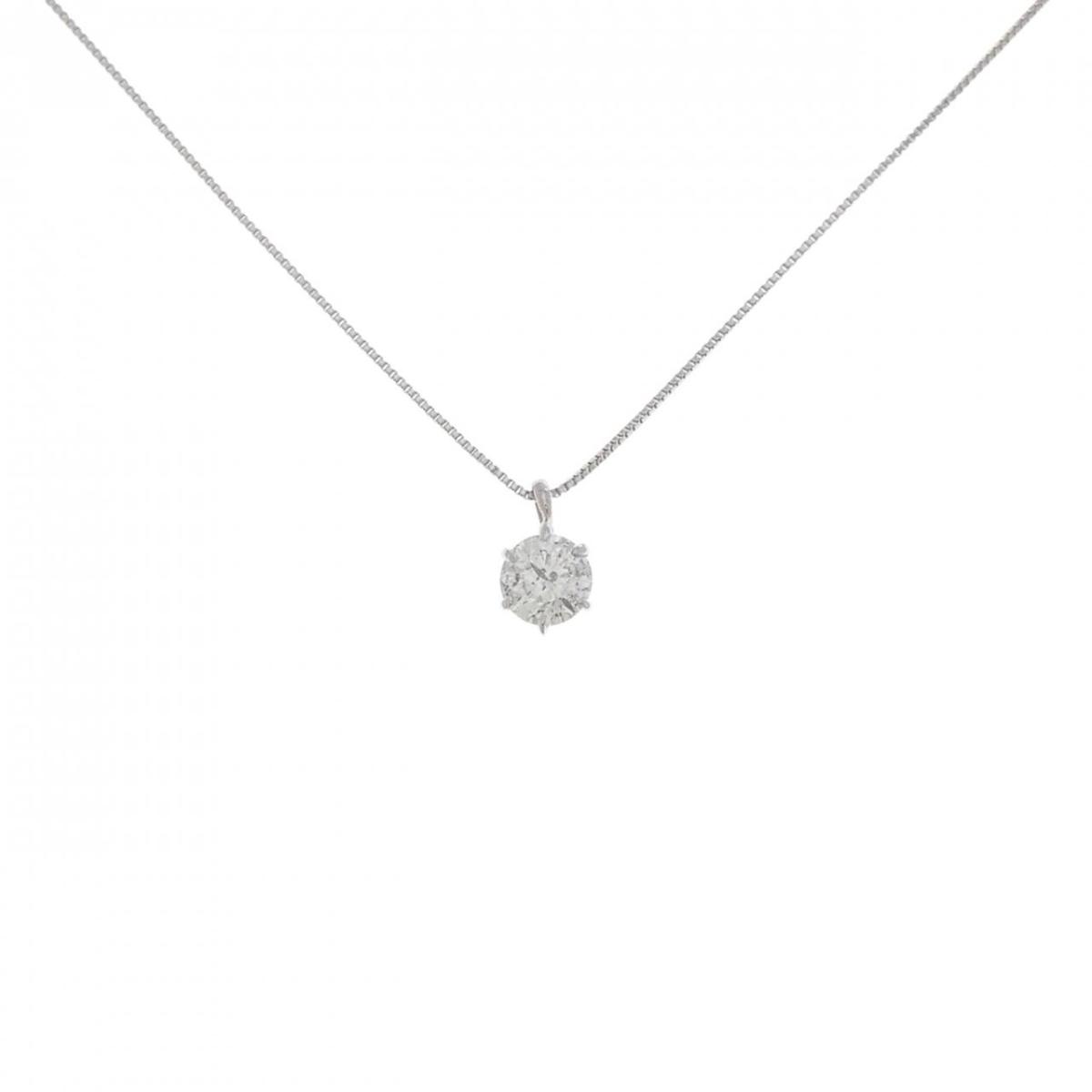 PT900/PT850 ダイヤモンド ネックレス 0.303CT【中古】