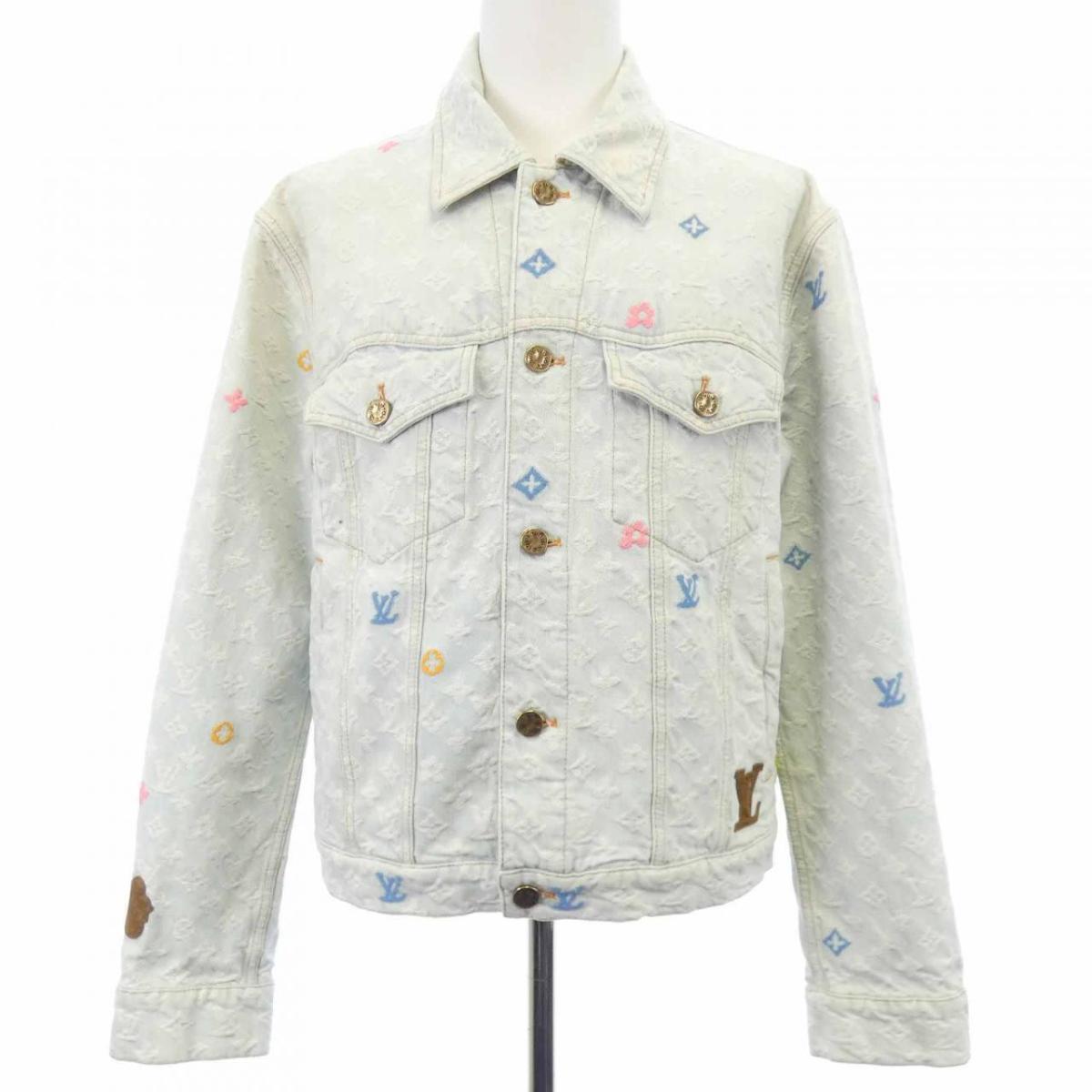 ルイヴィトン LOUIS VUITTON モノグラムデニムジャケット HRA01XKCB ジーンズ上衣【中古】