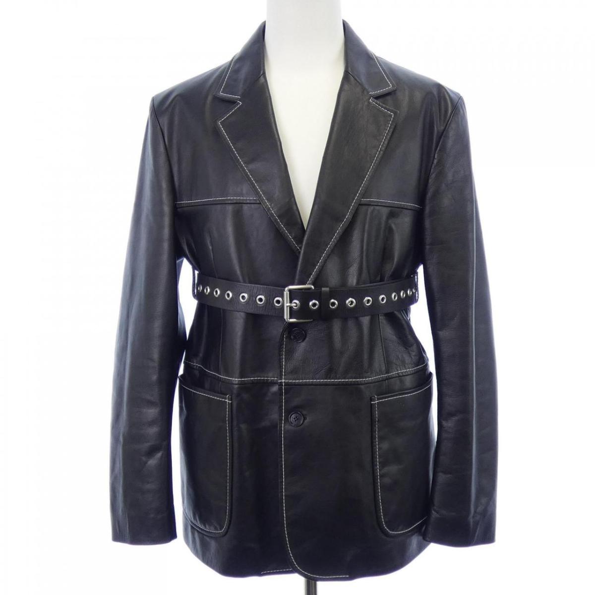 ヴェルサーチェ VERSACE A85136 レザージャケット【中古】