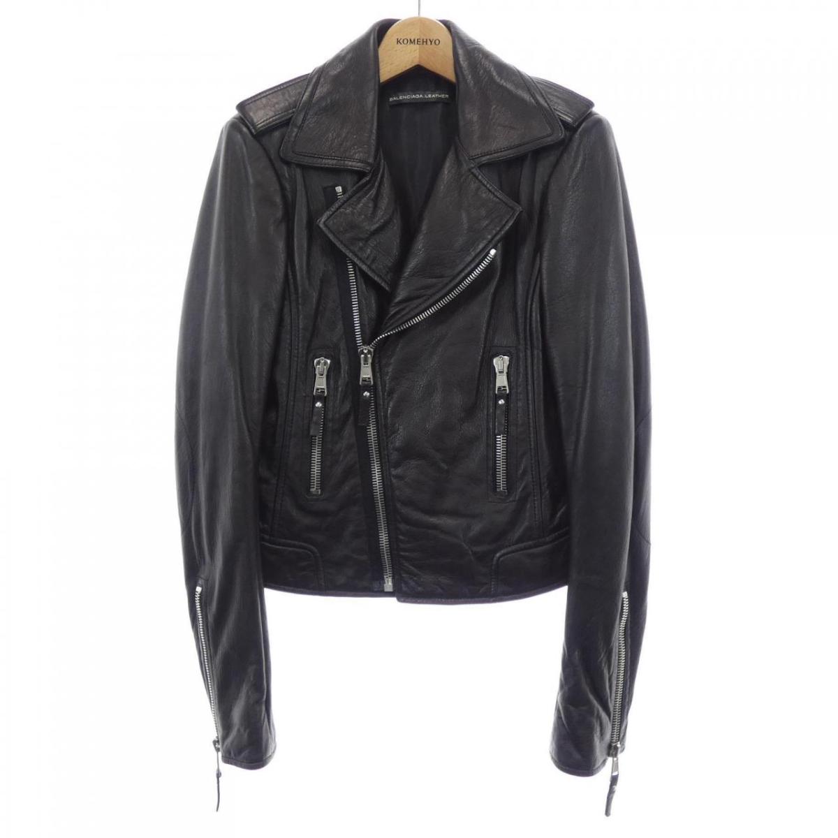 バレンシアガ BALENCIAGA 256302 レザーライダースジャケット【中古】