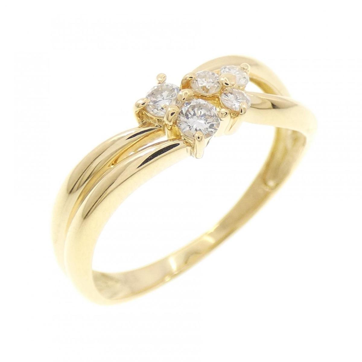 K18YG ダイヤモンド リング 0.16CT【中古】