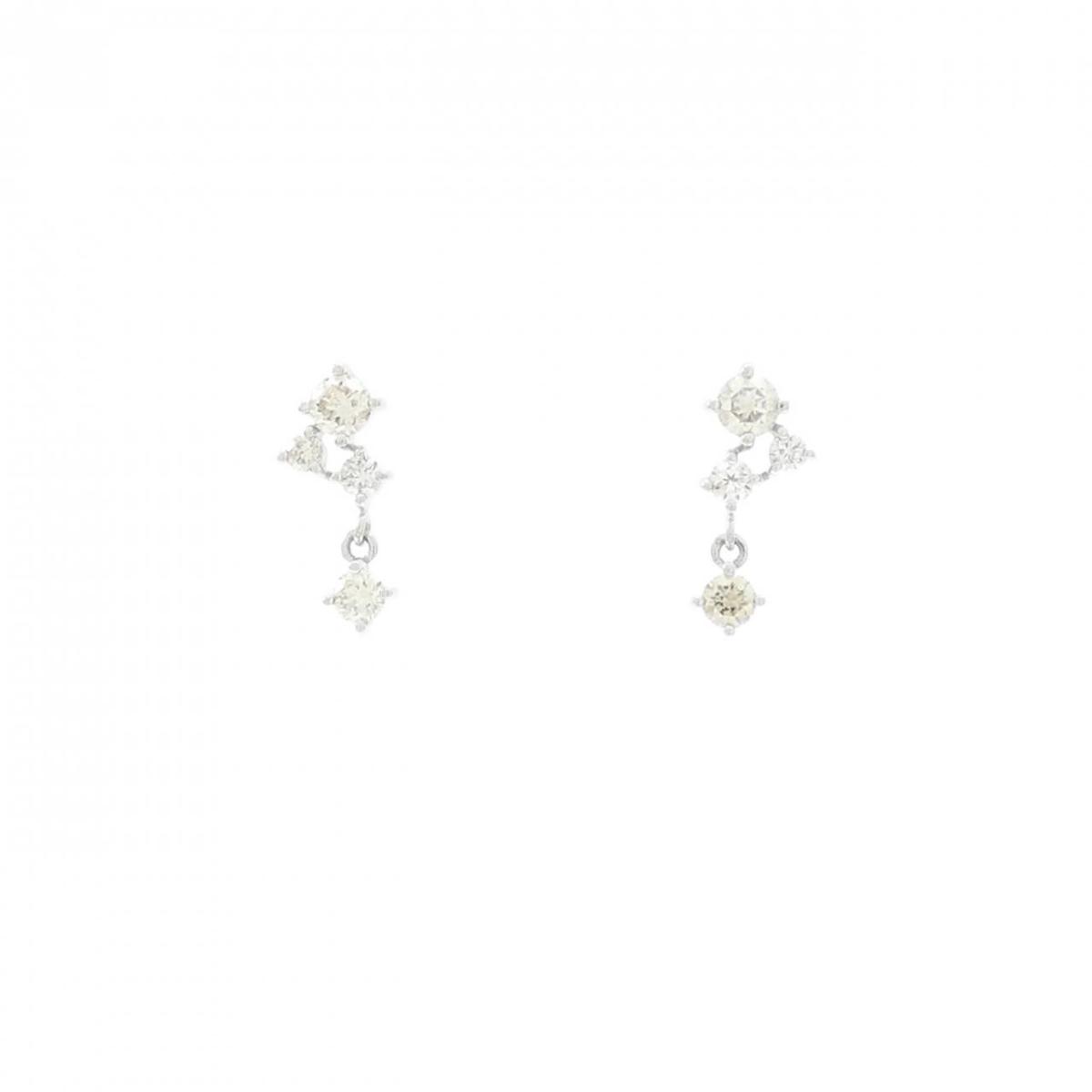 PT900 ダイヤモンド ピアス 0.24CT【中古】|KOMEHYO ONLINESTORE 店