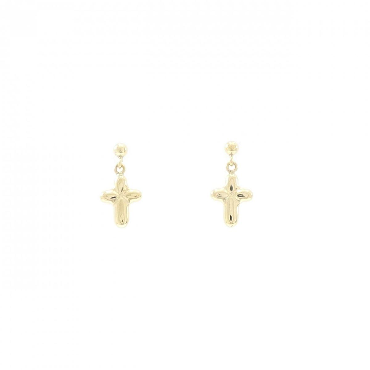 K18YG クロス ピアス【中古】｜KOMEHYO ONLINESTORE 店