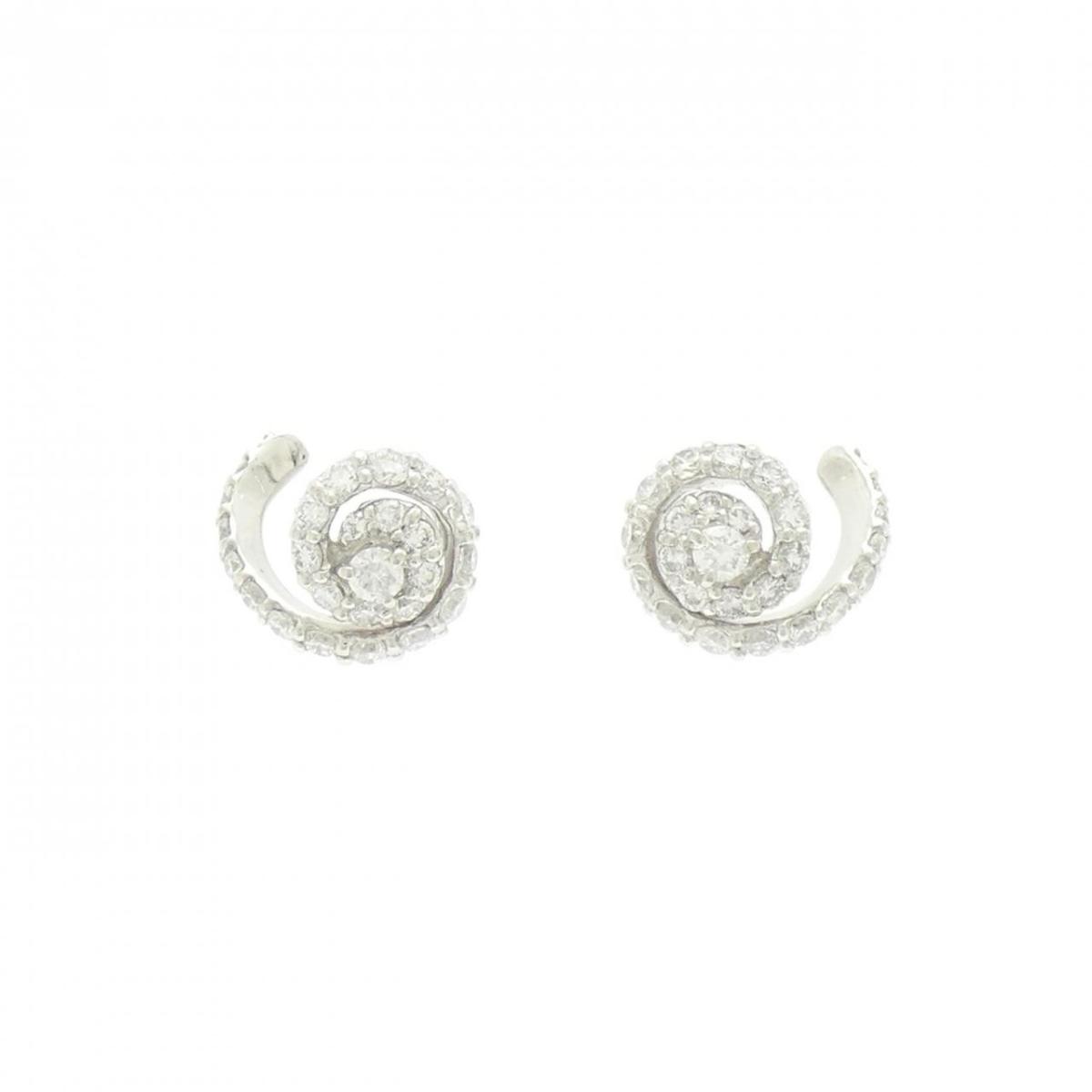 PT900 ダイヤモンド ピアス 1.20CT【中古】