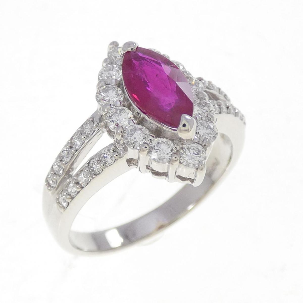 PT900 ルビー リング 1.03CT【中古】