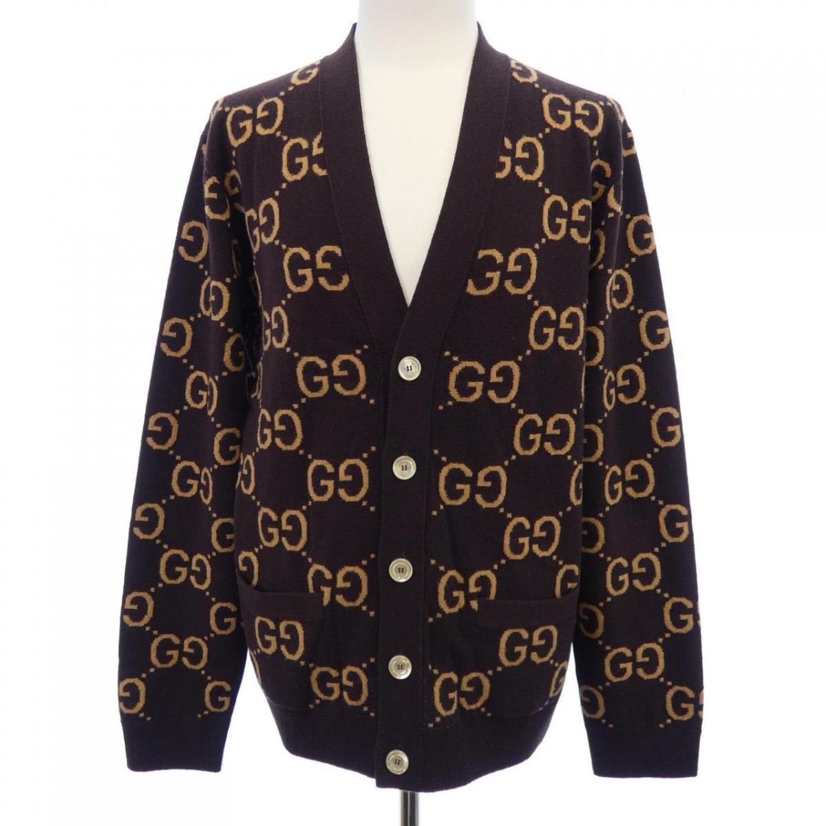 グッチ GUCCI GGパターン　GGウールジャガードカーディガン 694758 XKCC5 カーディガン【中古】