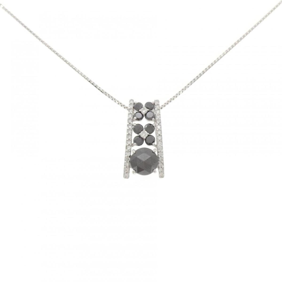 K18WG ダイヤモンド ネックレス 1.07CT【中古】