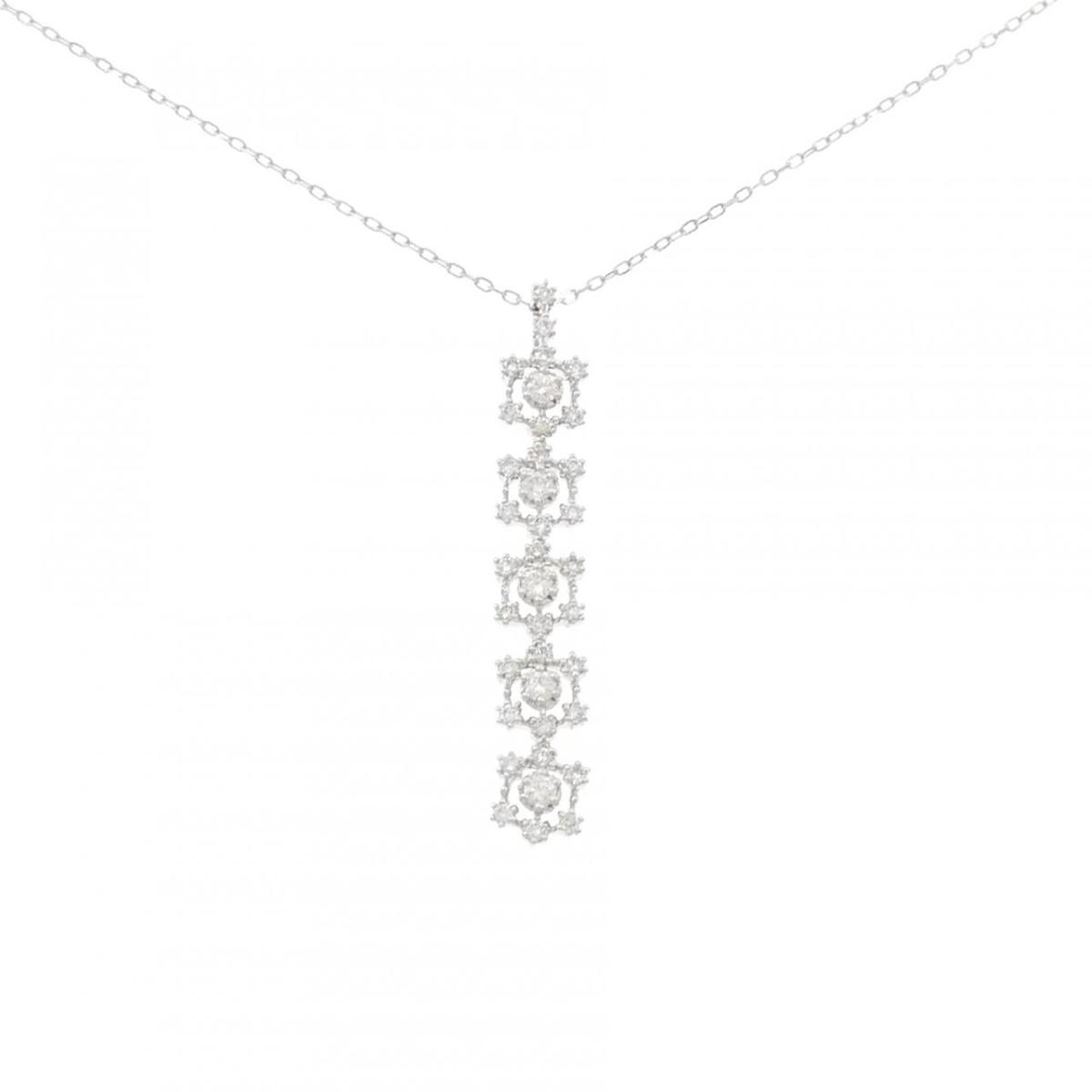 K18WG ダイヤモンド ネックレス 0.35CT【中古】｜KOMEHYO ONLINESTORE 店 58,080円