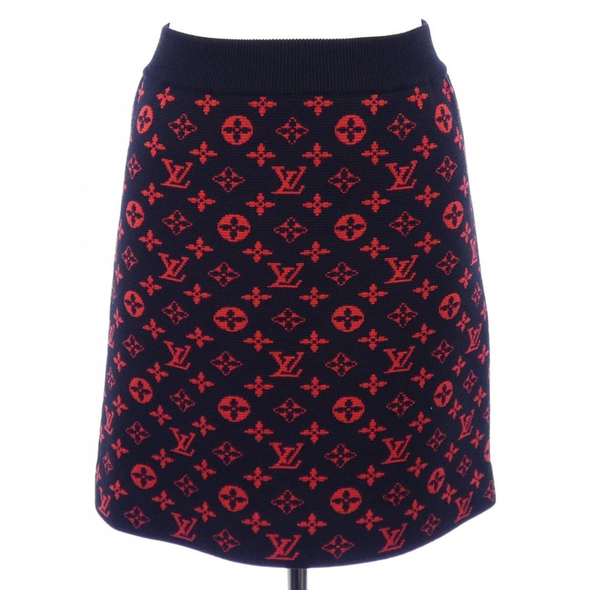 ルイヴィトン LOUIS VUITTON モノグラムウールニットAライン FJKZ03XZS スカート【中古】