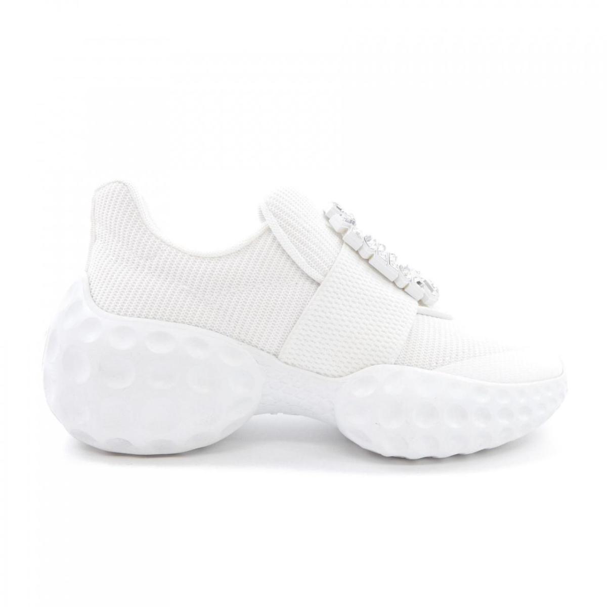 ロジェヴィヴィエ ROGER VIVIER ストラスバックル ヴィヴ ラン ライト スニーカー【中古】