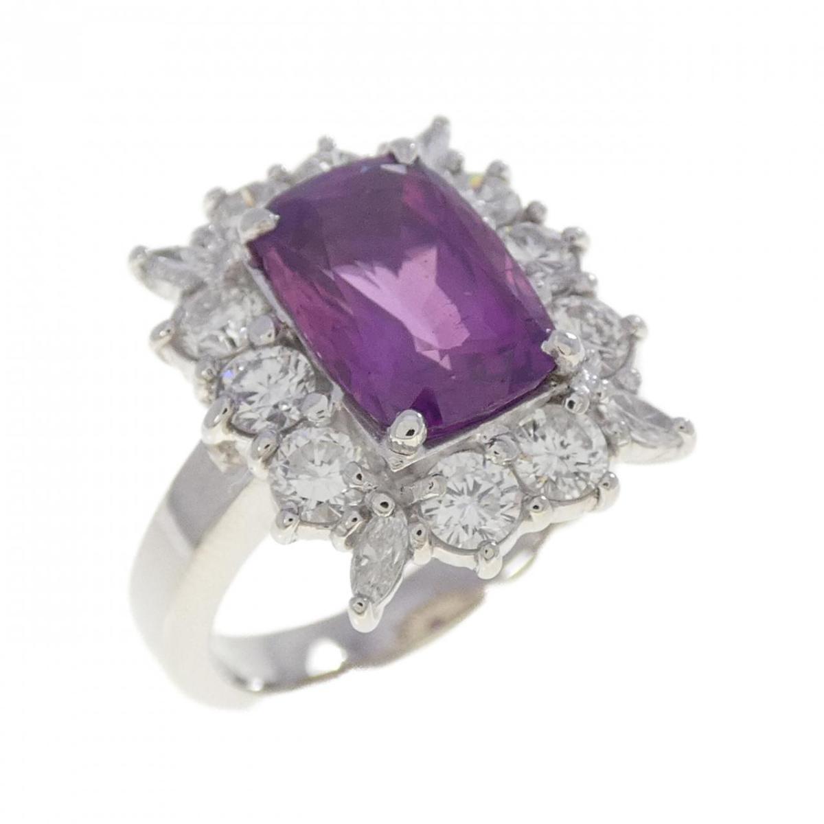 PT900 サファイヤ リング 2.89CT【中古】