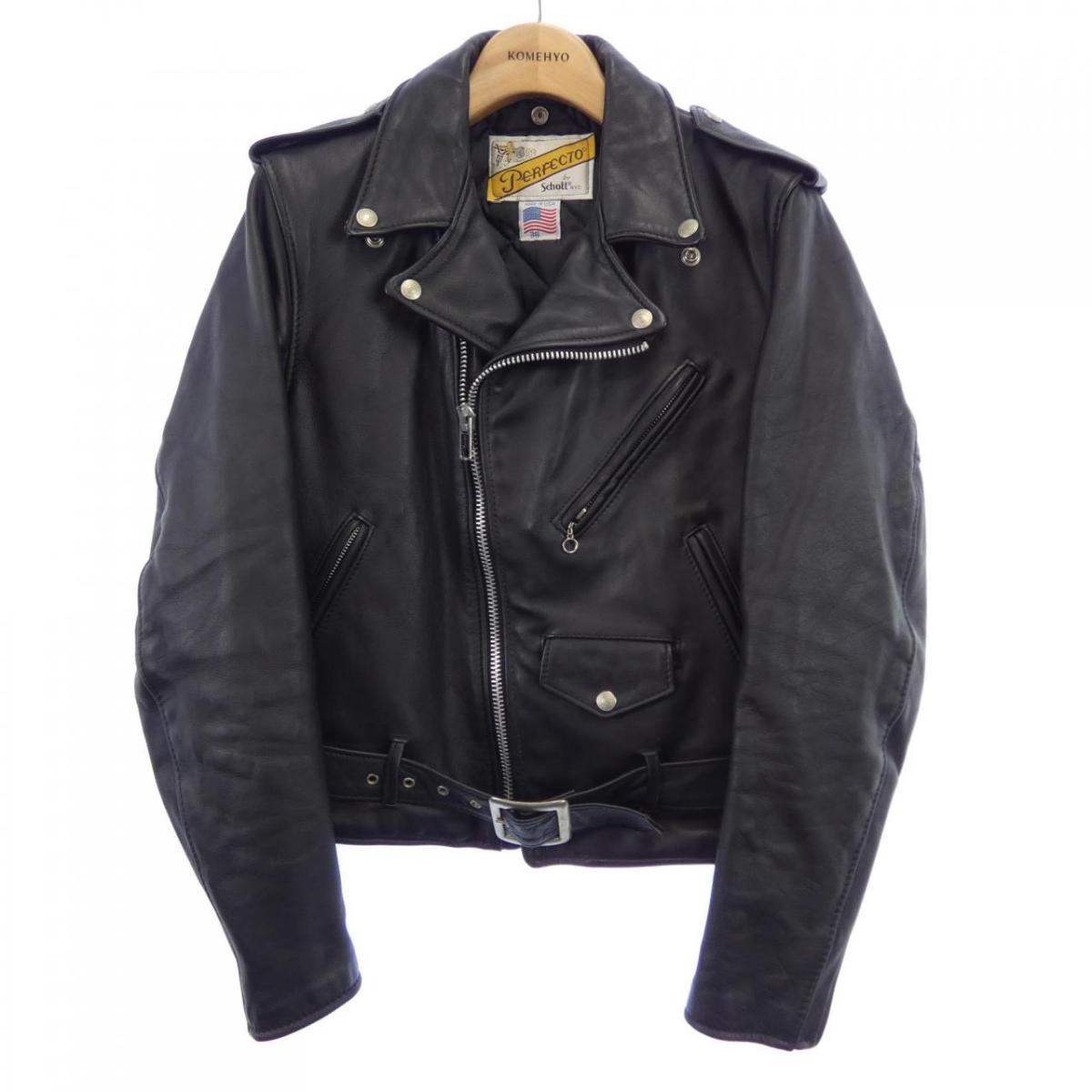 ショット SCHOTT レザーライダースジャケット【中古】