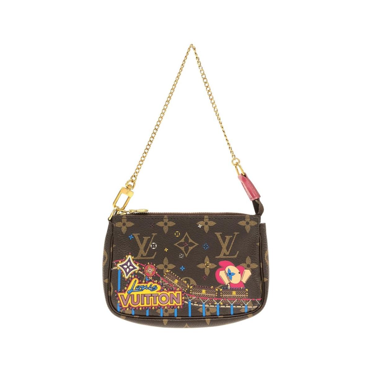 ルイヴィトン モノグラム(ホリデイ) ミニ ポシェット アクセソワール M69752 アクセサリーポーチ【中古】