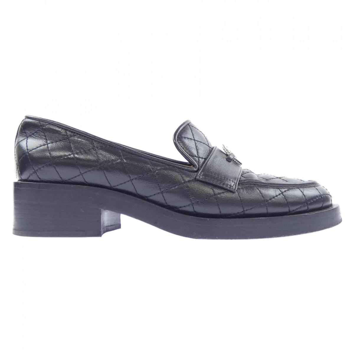 シャネル CHANEL 置き目毛革 LOAFERS G37932X56233 シューズ【中古】