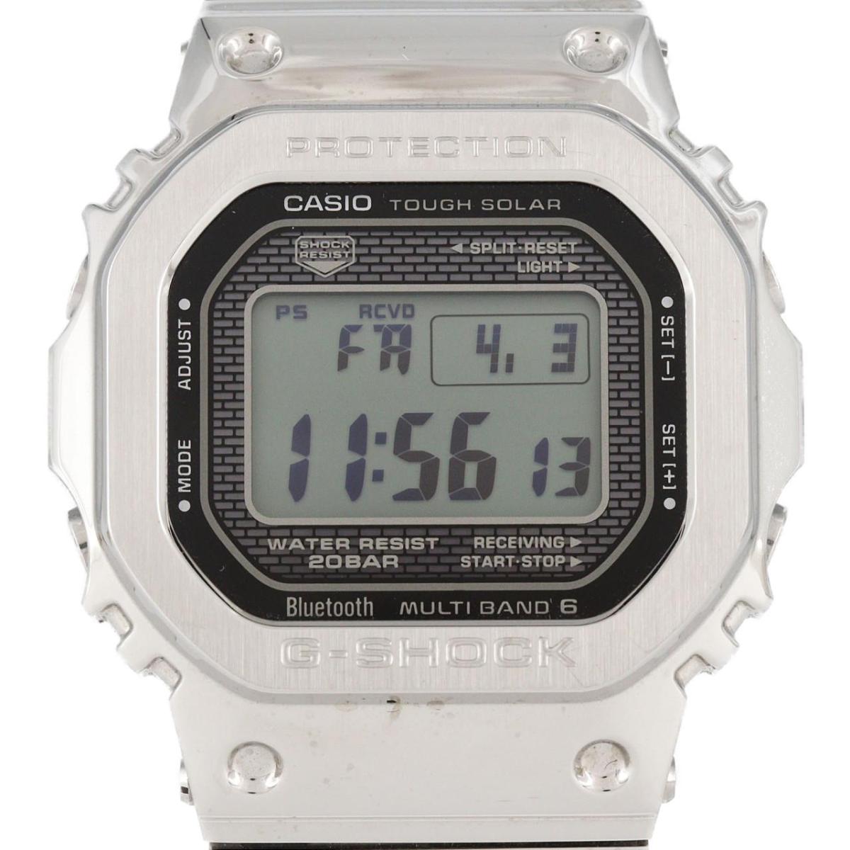 カシオ G-SHOCK 電磁波時辰儀 GMW-B5000D-1JF SS ソーラークォーツ【中古】
