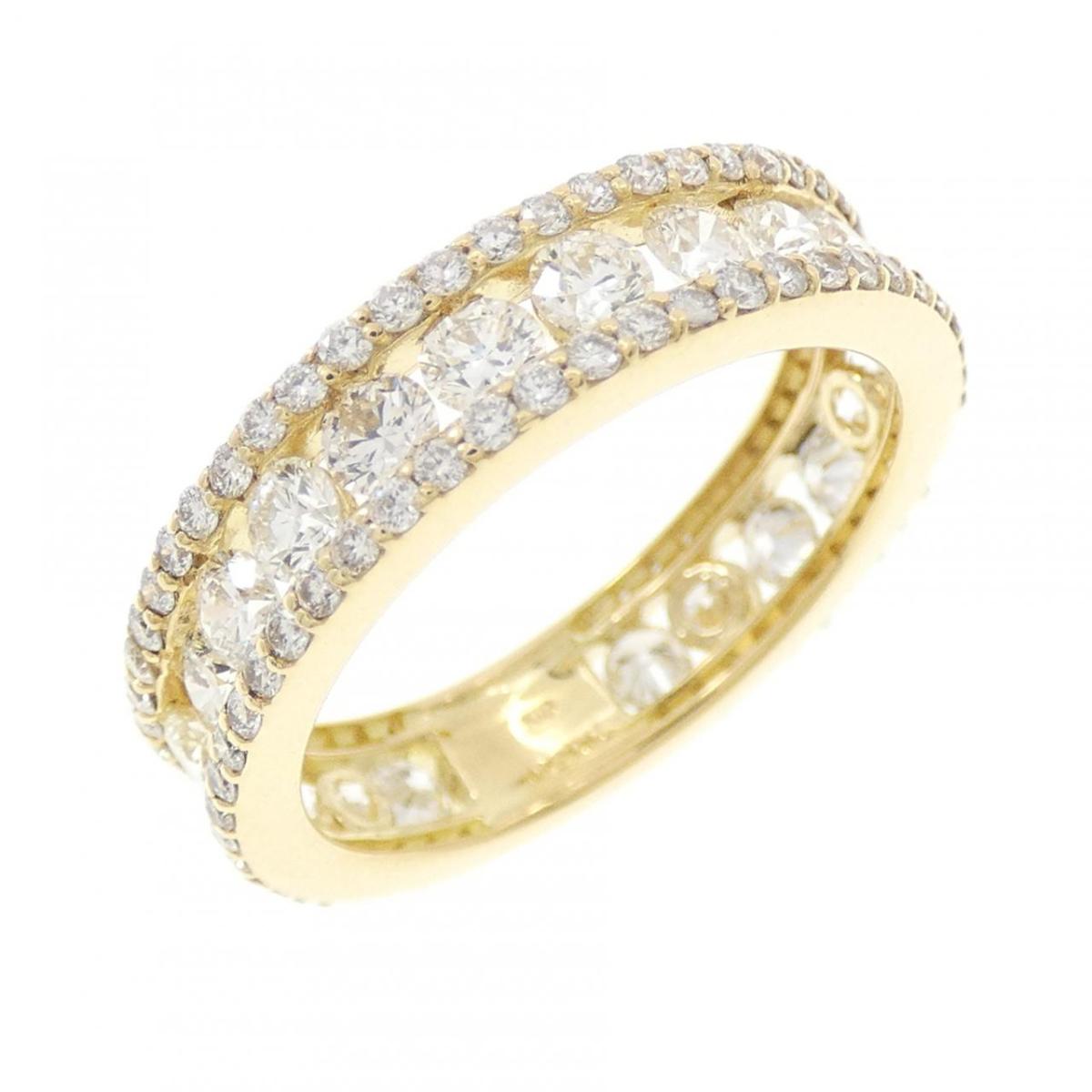 K18YG ダイヤモンド リング 2.00CT【中古】 140,300円