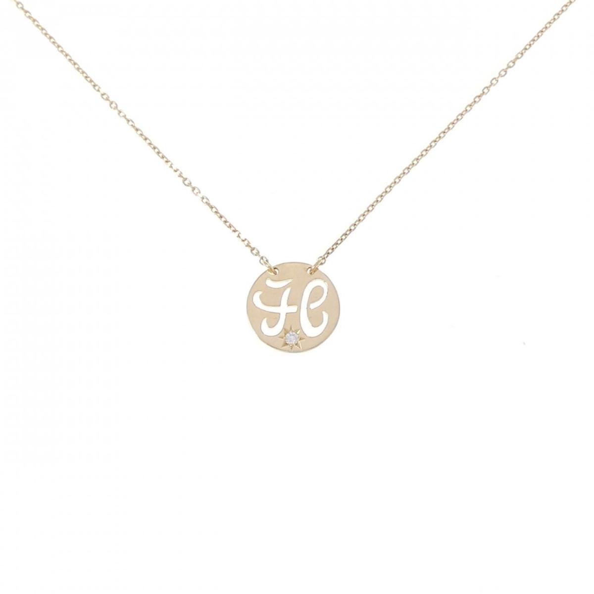 スタージュエリー イニシャル ネックレス 0.01CT【中古】