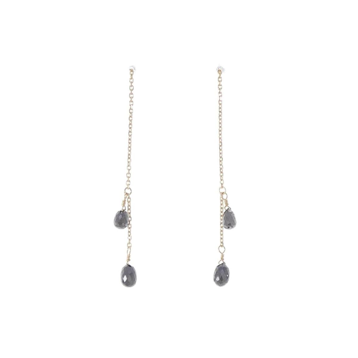 K18YG ダイヤモンド ピアス 1.00CT【中古】