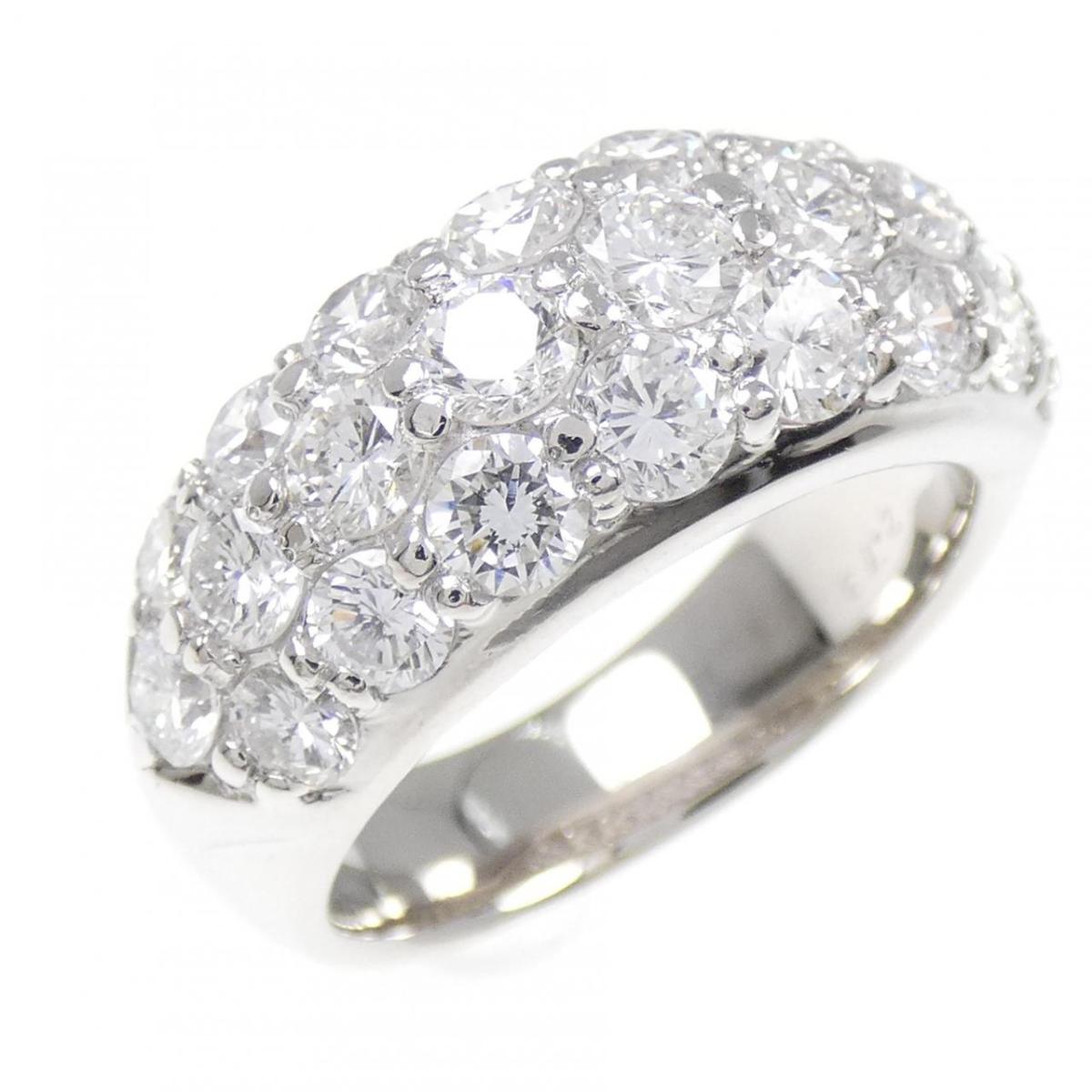 PT900 パヴェ ダイヤモンド リング 2.73CT【中古】