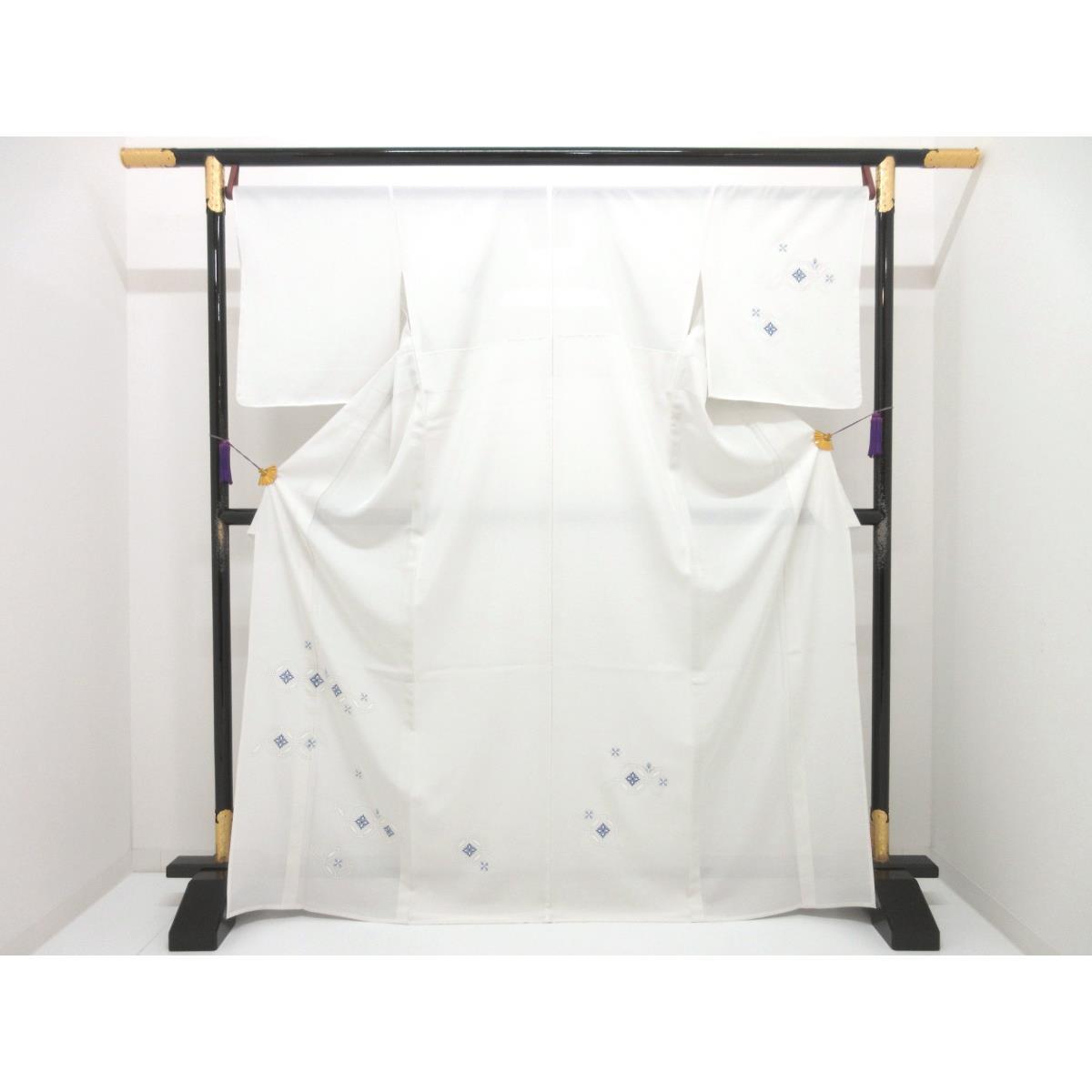 【新品】単衣　駒絽訪問着　友禅銀彩加工【新品】