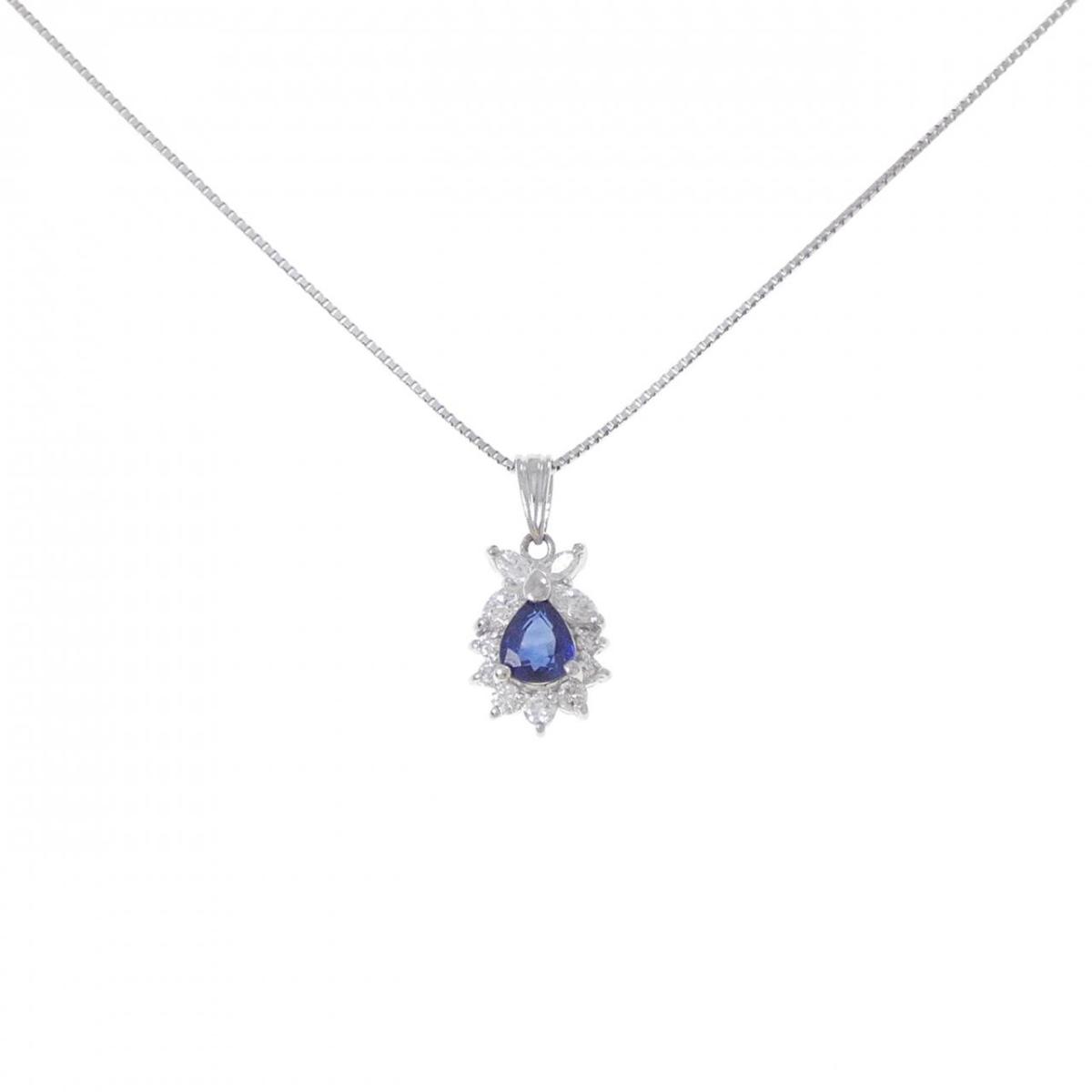 PT900/PT850 サファイヤ ネックレス 0.60CT【中古】|KOMEHYO ONLINESTORE 店