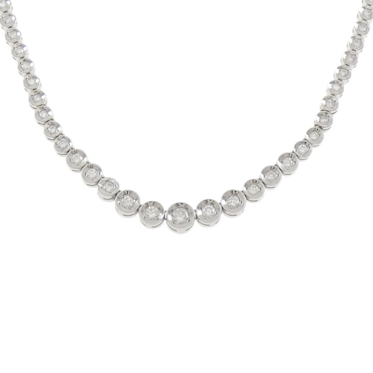 PT850 ダイヤモンド ネックレス 3.00CT【中古】