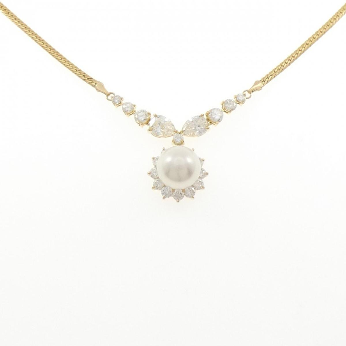 K18YG 白蝶パール ネックレス 10.4mm【中古】｜KOMEHYO ONLINESTORE 店