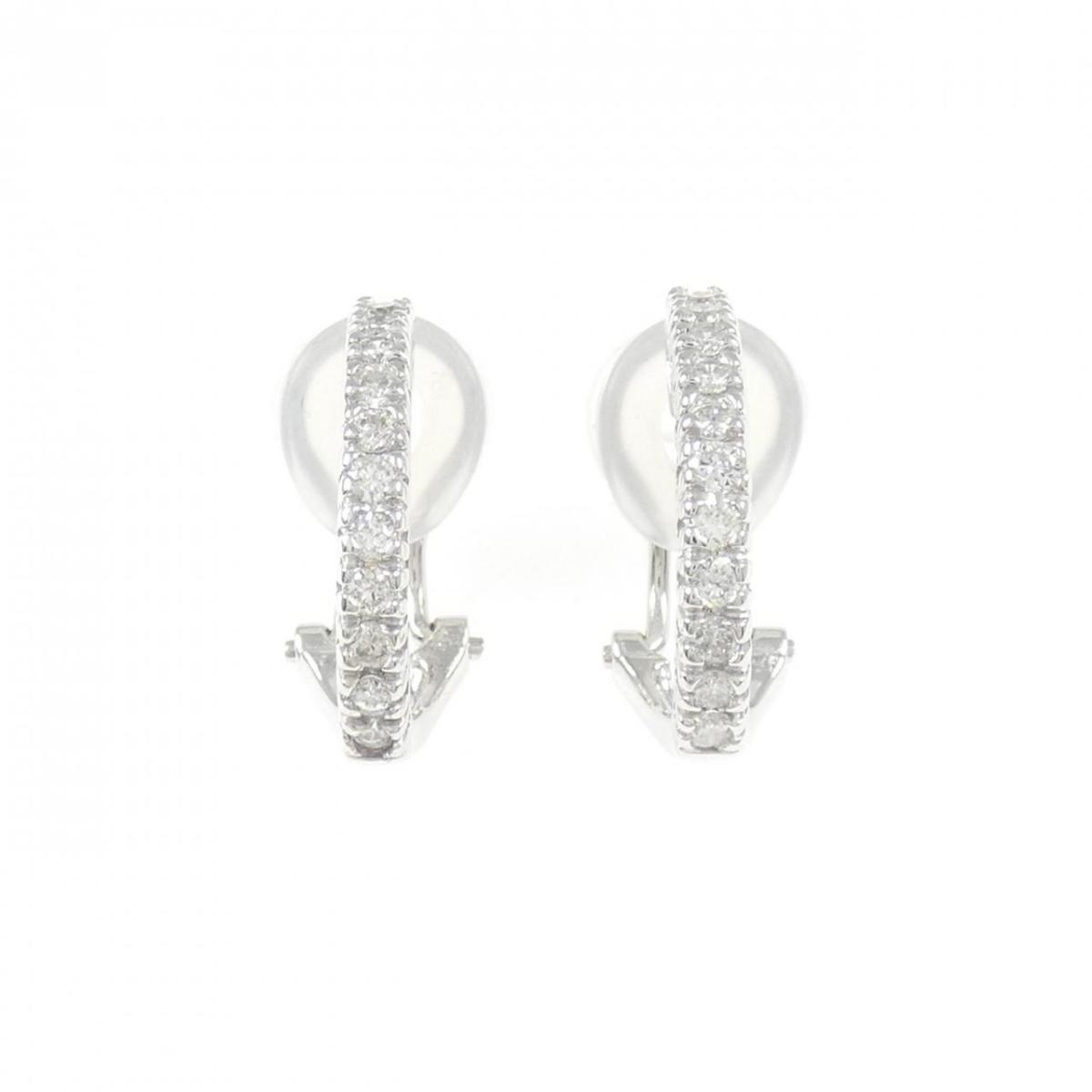 K18WG ダイヤモンド ピアス/イヤリング 0.40CT【中古】