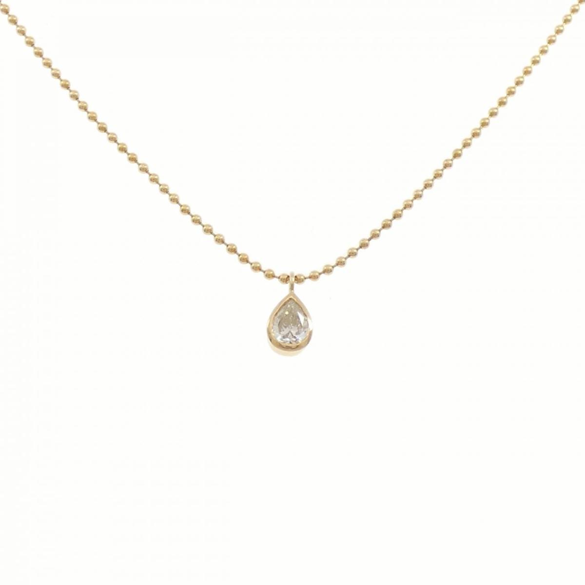 K18YG ダイヤモンド ネックレス 0.59CT【中古】