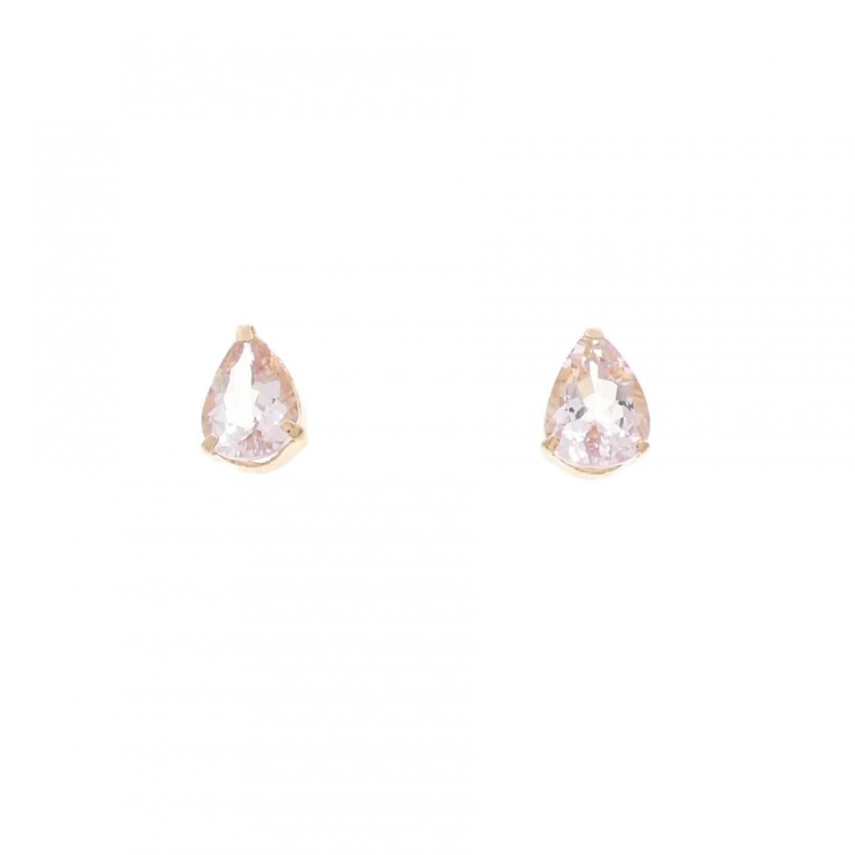 K18PG ベリル ピアス 1.24CT【中古】